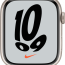 Apple Watch Nike Series 7 45 мм корпус из алюминия «сияющая звезда» спортивный ремешок Nike «чистая платина/чёрный» - Apple Watch Nike Series 7 45 мм корпус из алюминия «сияющая звезда» спортивный ремешок Nike «чистая платина/чёрный»