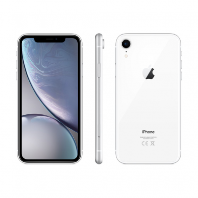 Apple iPhone XR 128 GB White Айфон XR 64ГБ Белый получил инновационный ЖК-дисплей Liquid Retina диагональю 6,1 дюйма. Передовые технологии обеспечивают точную цветопередачу и высокую детализацию изображения. Прочное стекло плотно прилегает к алюминиевому корпусу, что гарантирует надежную защиту от воды.