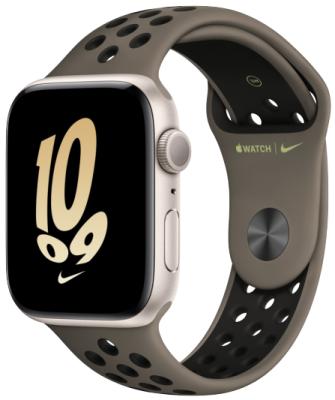 Apple Watch Nike SE 2022 GPS 40 мм корпус из алюминия «сияющая звезда», спортивный ремешок «олива» Смарт-часы Apple Watch SE второго поколения — стильный аксессуар, способный дополнить любой образ, а также незаменимый помощник в ваших тренировках.