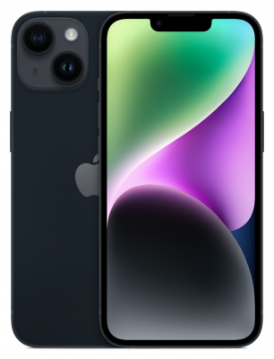 Apple iPhone 14 512 ГБ «тёмная ночь» IPhone 14 – это базовая модель от лидера рынка смартфонов, старт продаж которой начался осенью 2022 года. По дизайну модель повторяет предшествующую 13 модель, зато набор цветового исполнения смартфона изменился.