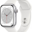 Apple Watch Series 8 41 мм корпус из алюминия серебристый, спортивный ремешок белый - Apple Watch Series 8 41 мм корпус из алюминия серебристый, спортивный ремешок белый