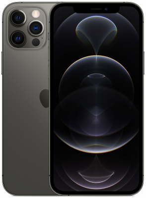 Apple iPhone 12 Pro Max 128 Гб графитовый Apple iPhone 12 Pro Max — это мощнейший смартфон 2020 года. Под невероятным экраном, в котором 3,4 миллиона пикселей с совершенно новым сверхпрочным покрытием спрятаны самые передовые технологии, которые делают этот смартфон мощнее компьютеров и позволяют ему снимать лучше, чем профессиональные камеры.