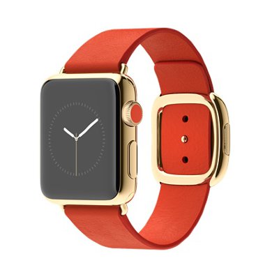 Apple Watch 38mm 18-Karat Yellow Gold Case with Bright Red Modern Buckle Apple Watch - умные часы, ориентированные на людей, любящих функциональные, но при этом стильные устройства.