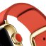Apple Watch 38mm 18-Karat Yellow Gold Case with Bright Red Modern Buckle - Apple Watch 38mm 18-Karat Yellow Gold Case with Bright Red Modern Buckle