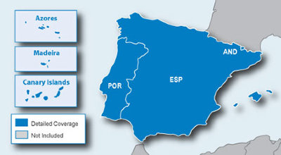 City Navigator® Europe NT: Spain and Portugal City Navigator® Europe NT: Spain and Portugal – подробная карта Испании и Португалии с обозначением всех необходимых объектов (кафе, гостиницы, кемпинги и т.д.).
