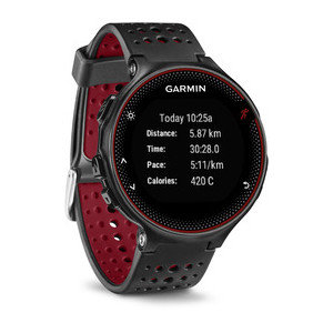 Forerunner 235 черно-красные Forerunner 235 черно-красные – современные спортивные часы для бега, имеющие удобную форму и легкий ремешок. Они оснащены встроенным пульсометром, который определяет частоту сердечных сокращений через запястье. 
