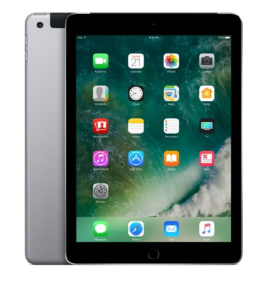 iPad 32Gb 9.7 Wi-Fi Space Gray ​​С новым iPad от Apple Вы всегда будете в курсе последних событий, в любое время и в любом месте сможете открыть новый мир игр, знаний и путешествий. Он оснащен 9.7 дюймовым дисплеем Retina и аккумулятором высокой емкости, позволяющим работать с ним в течение 10 часов. Пользователю доступно более 1 миллиона приложений, а также Wi-Fi и LTE. Встроенная камера 8МП позволяет снимать в HD-режиме, кроме того, устройство имеет сенсорный датчик отпечатков пальцев.​