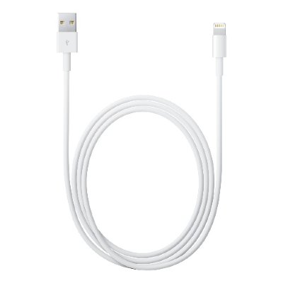 Кабель Apple Lightning-USB (1м) Кабель Apple Lightning-USB предназначен для использования с iPad, iPhone и iPod, что оснащены разъёмом Lightning. Кабель может использоваться как для синхронизации данных, так и для зарядки аккумулятора.