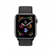 Apple Watch Series 4 40mm Space Gray Aluminum Case with Black Sport Loop