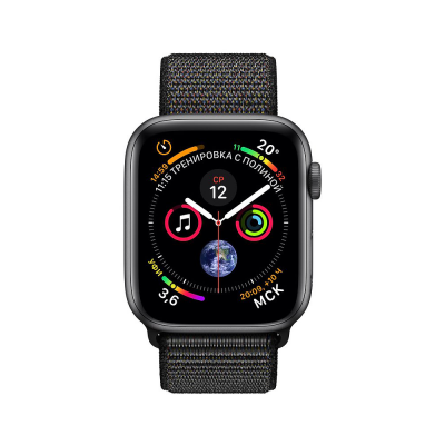 Apple Watch Series 4 40mm Space Gray Aluminum Case with Black Sport Loop Apple Watch Series 4 имеют массу нововведений и впервые масштабно обновленный дизайн с момента выхода оригинальных «умных» часов Apple.