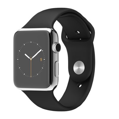 Apple Watch 42mm Stainless Steel Case with Black Sport Band ​Apple Watch – умные часы, ориентированные на людей, любящих функциональные, но при этом стильные устройства.