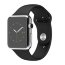 Apple Watch 42mm Stainless Steel Case with Black Sport Band - Apple Watch 42mm Stainless Steel Case with Black Sport Band