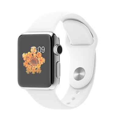 Apple Watch 38mm Stainless Steel Case with White Sport Band Apple Watch - умные часы, ориентированные на людей, любящих функциональные, но при этом стильные устройства.