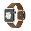 Apple Watch 38mm Stainless Steel Case with Brown Modern Buckle - Apple Watch 38mm Stainless Steel Case with Brown Modern Buckle