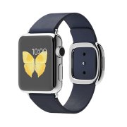 Apple Watch 38mm Stainless Steel Case with Midnight Blue Modern Buckle