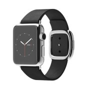 Apple Watch 38mm Stainless Steel Case with Black Modern Buckle