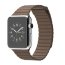 Apple Watch 42mm Stainless Steel Case with Light Brown Leather Loop - Apple Watch 42mm Stainless Steel Case with Light Brown Leather Loop