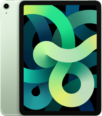 Apple iPad Air (2020) 10,9&quot; Wi-Fi 256 ГБ зеленый Полностью обновленный iPad Air стал еще более универсальным. Он оснащен великолепным дисплеем Liquid Retina 10,9 дюйма с широким цветовым охватом.