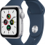 Apple Watch SE, 44 мм, корпус из алюминия серебристого цвета спортивный ремешок цвета «синий омут» - Apple Watch SE, 44 мм, корпус из алюминия серебристого цвета спортивный ремешок цвета «синий омут»