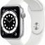 Apple Watch Series 6 GPS 44 мм корпус из алюминия серебристый ремешок белый - Apple Watch Series 6 GPS 44 мм корпус из алюминия серебристый ремешок белый