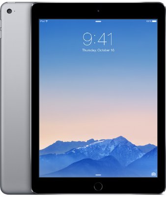 Apple iPad Air 2 Wi-Fi 64GB Space Gray Apple iPad Air 2 Wi-Fi имеет 9.7-дюймовый IPS дисплей с разрешением 2048х1536 пикселей. Выход в интернет возможен при помощи Wi-Fi модуля. Время автономной работы составляет не менее 10 часов.