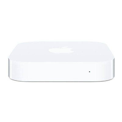 Apple Airport Express (MC414) Apple Airport Express (MC414) - это компактная и мощная точка доступа Wi-Fi 802.11n с поддержкой работы в двух частотных диапазонах одновременно. Устройство совместимо с технологией беспроводного воспроизведения музыки AirPlay.