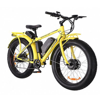 Электровелосипед Bigcat Dual 1000 Электровелосипед Bigcat Dual 1000 подойдет для настоящих любителей экстрима и активного отдыха. Он оснащен двумя моторчиками, которые разгоняют его вплоть до 50 км/ч. 